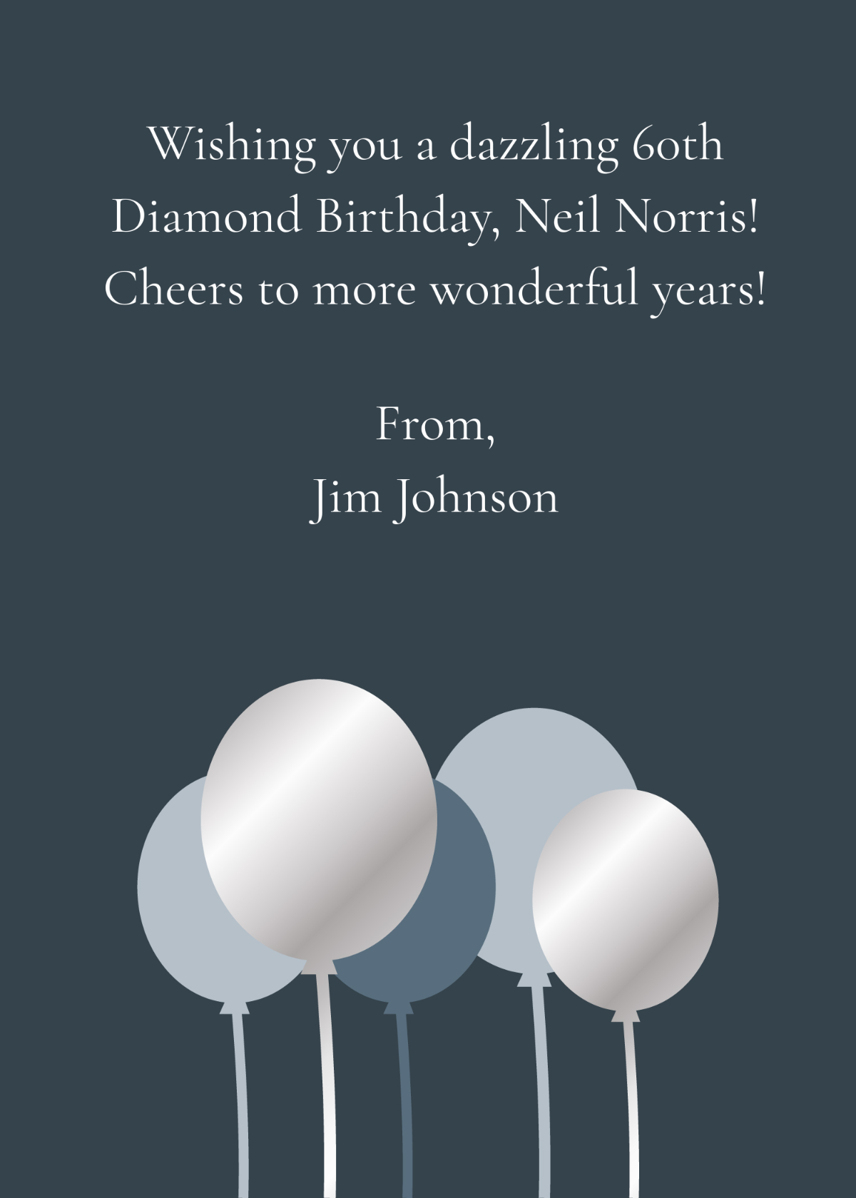 Diamond Birthday Wishes Template - Edit Online & Download