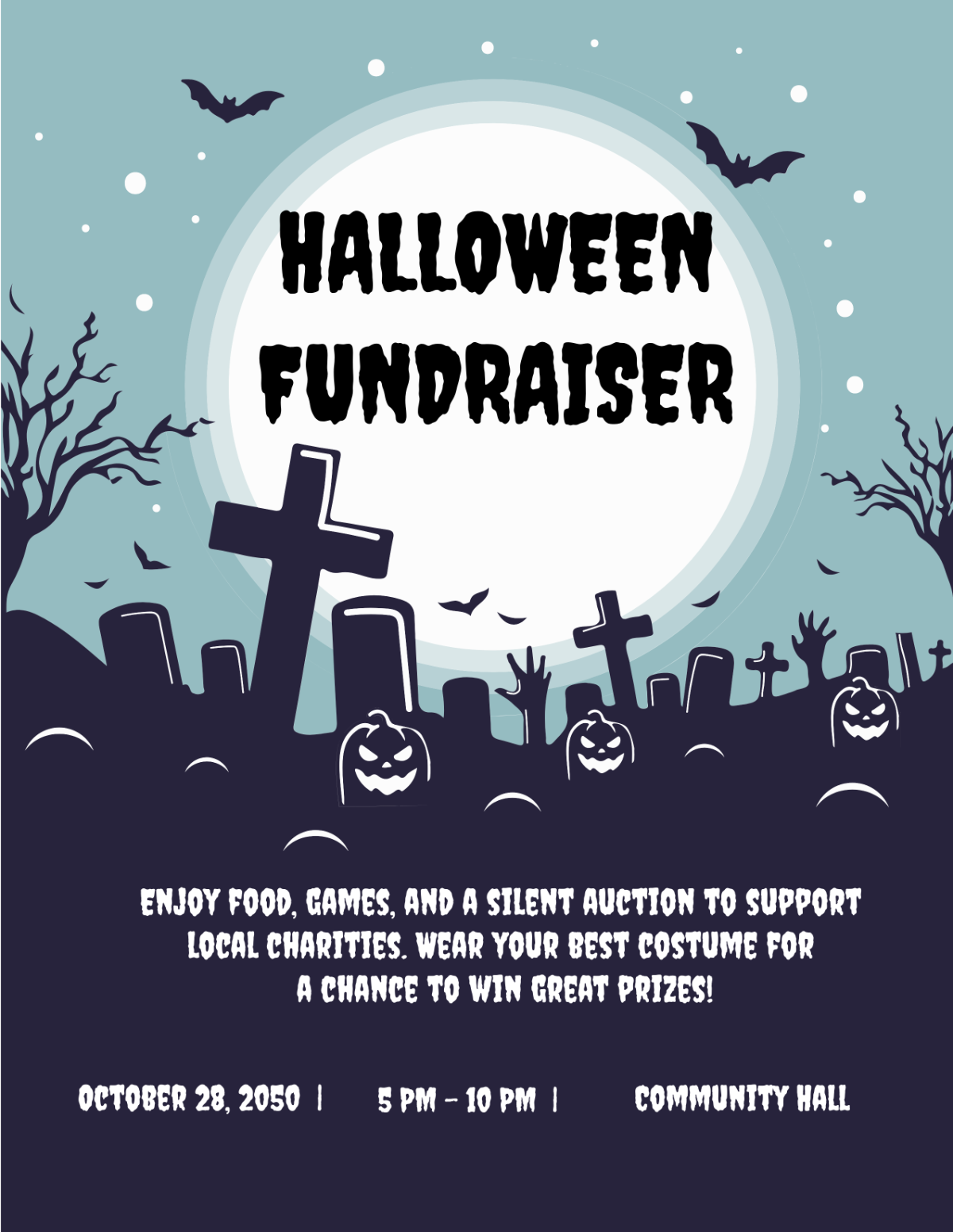 Halloween Fundraiser Flyer Template - Edit Online & Download