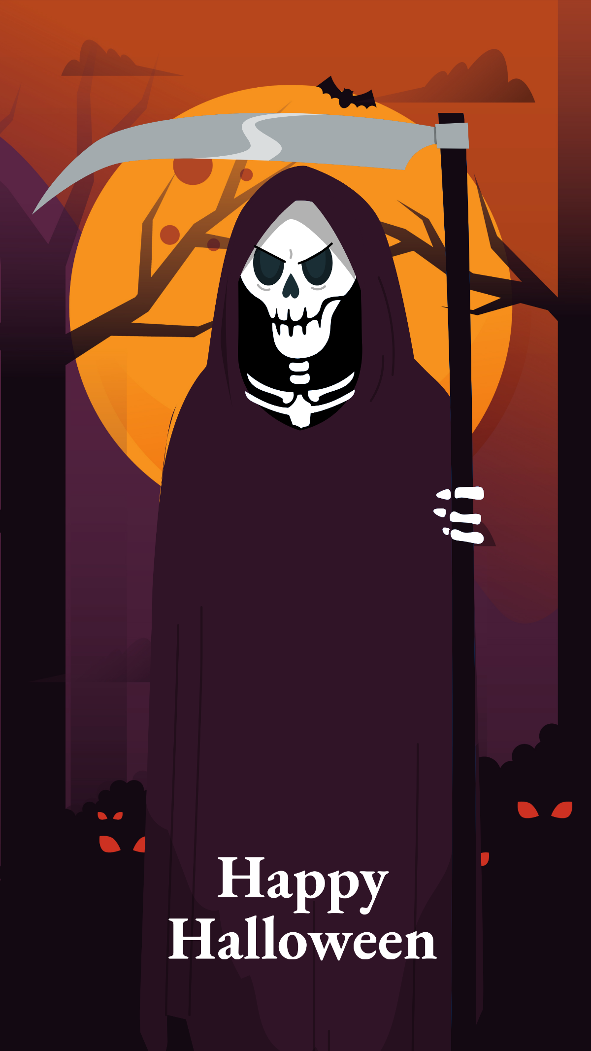 Skeleton Halloween Wallpaper