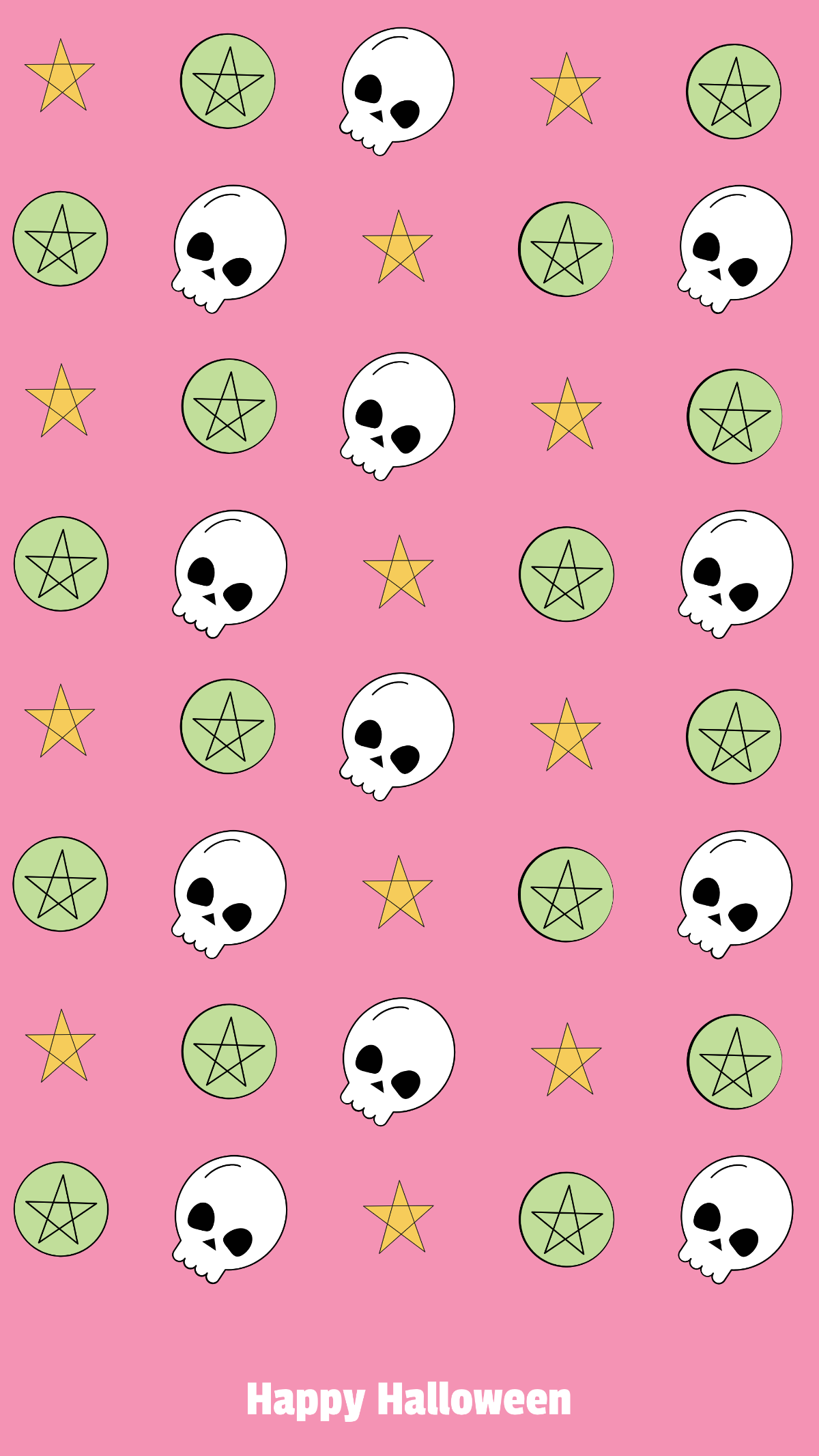 Preppy Halloween Wallpaper Template