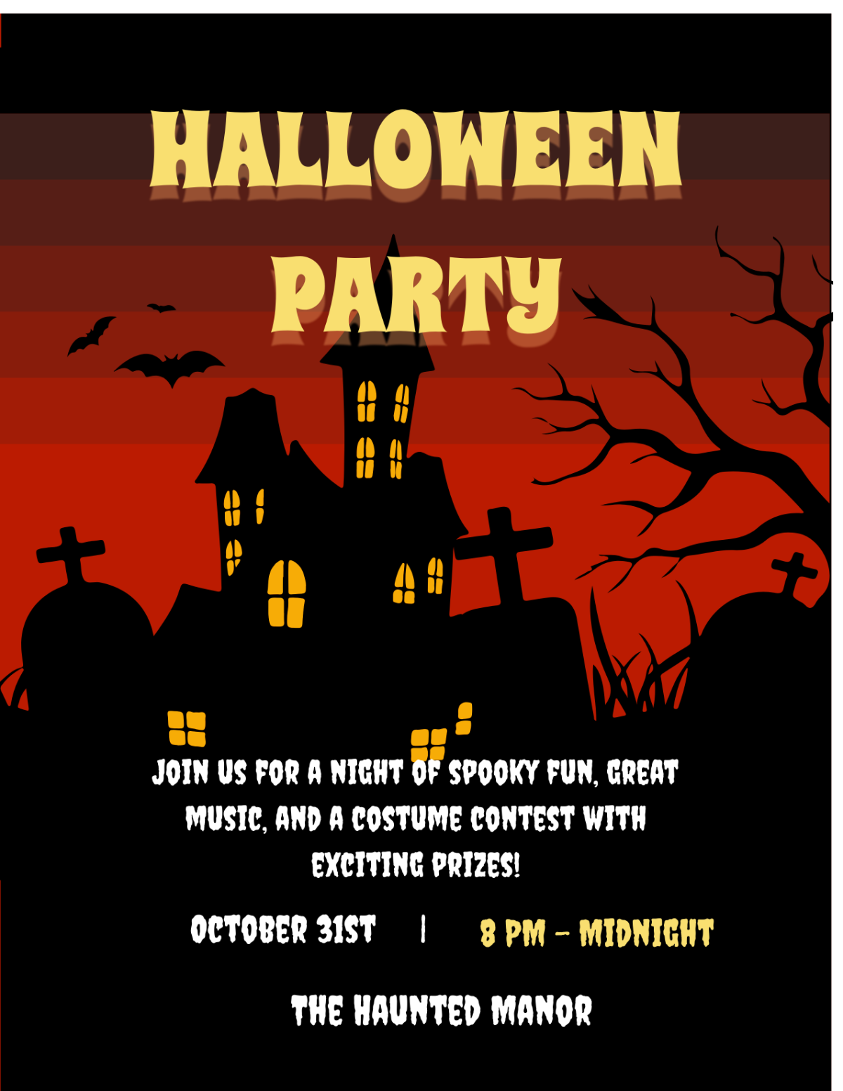 Halloween Flyer Vector Template