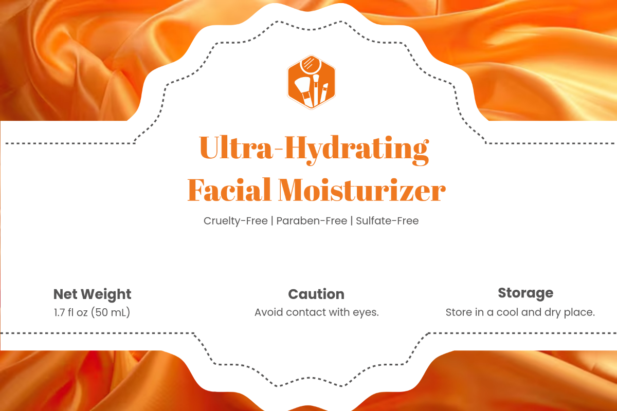 Cosmetic Store Product Label