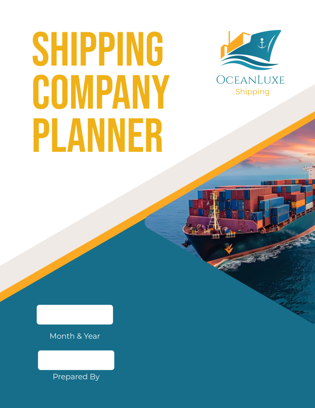 Shipping Company Planner Template - Edit Online & Download