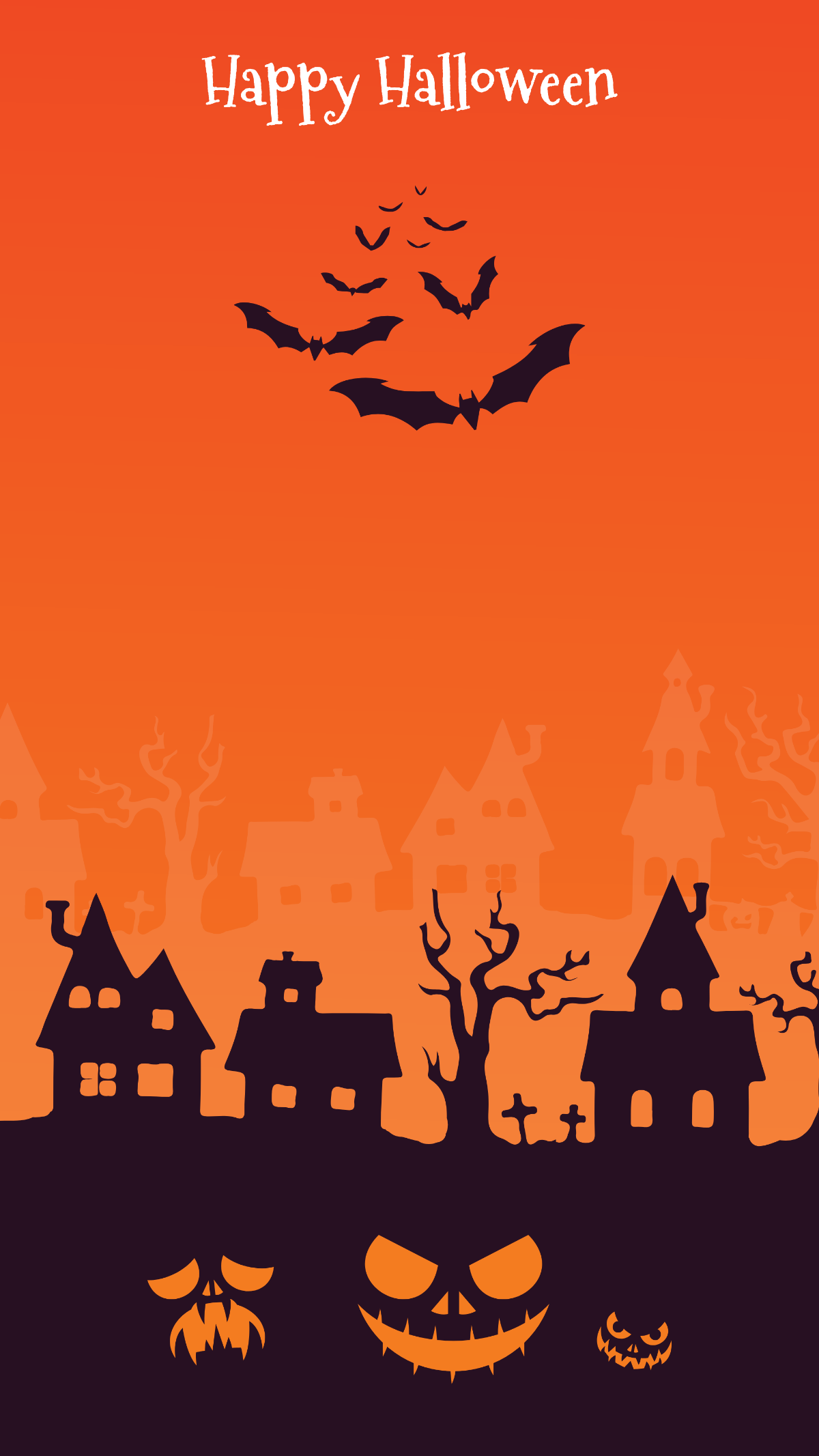 Orange Halloween Wallpaper