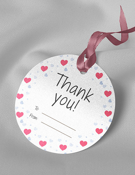 14 Ready Made Thank You Tag Templates FREE Template