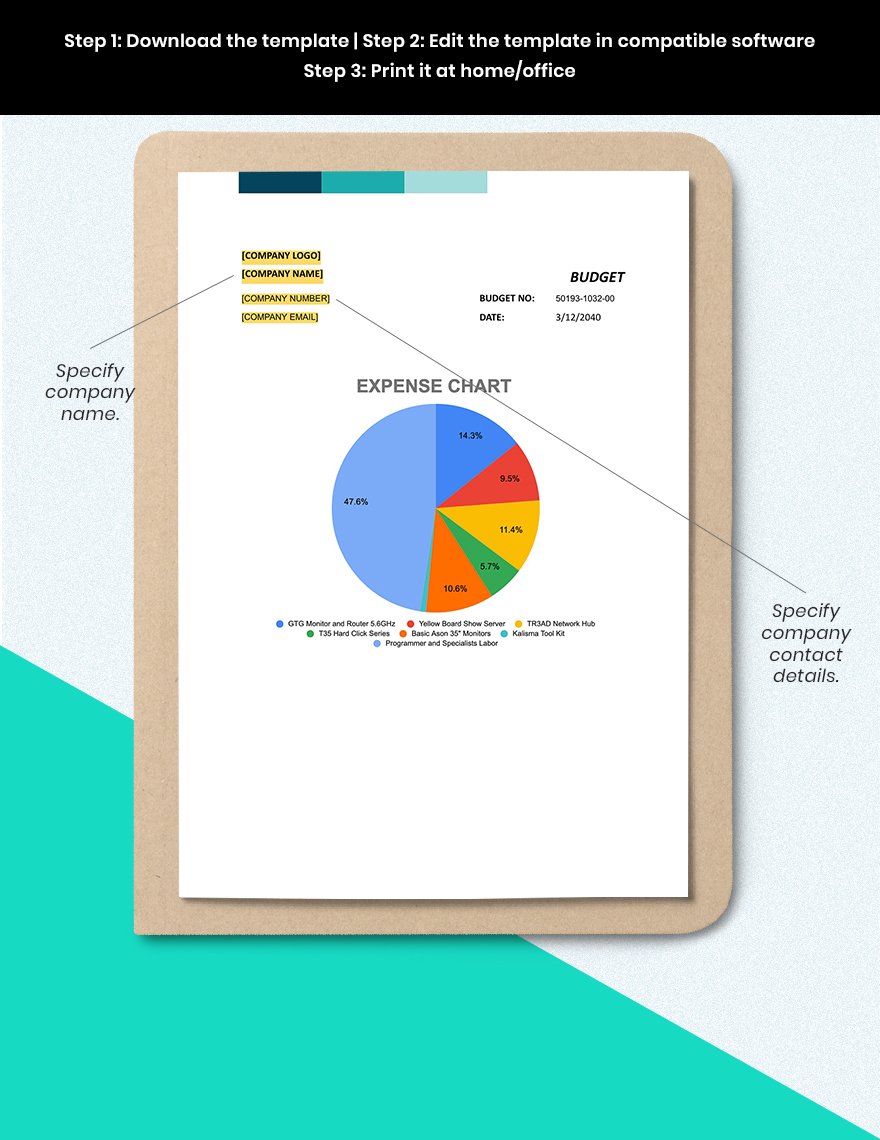 Free Free Budget Template With Charts Google Docs, Google Sheets