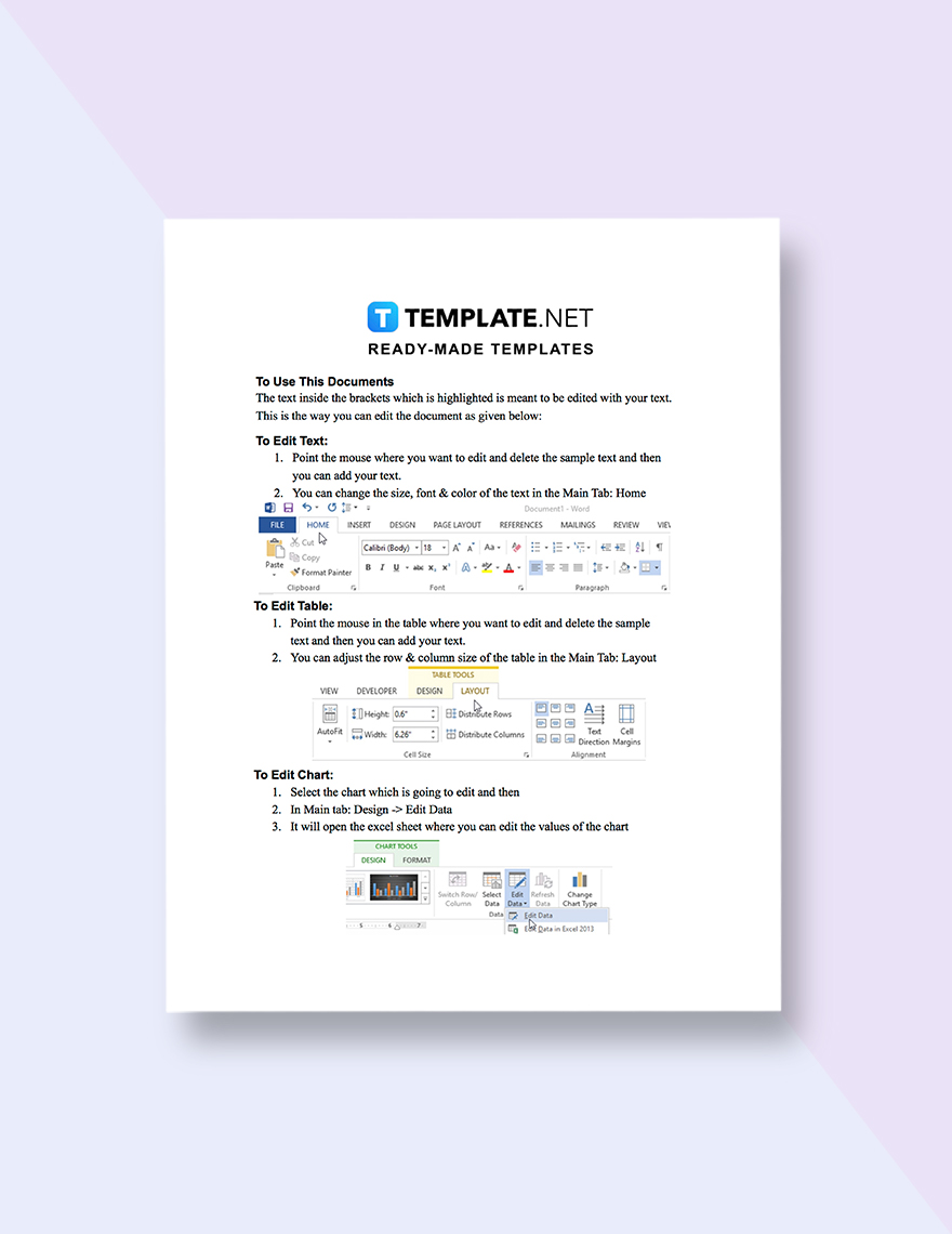 Yearly Expense Report Template guide