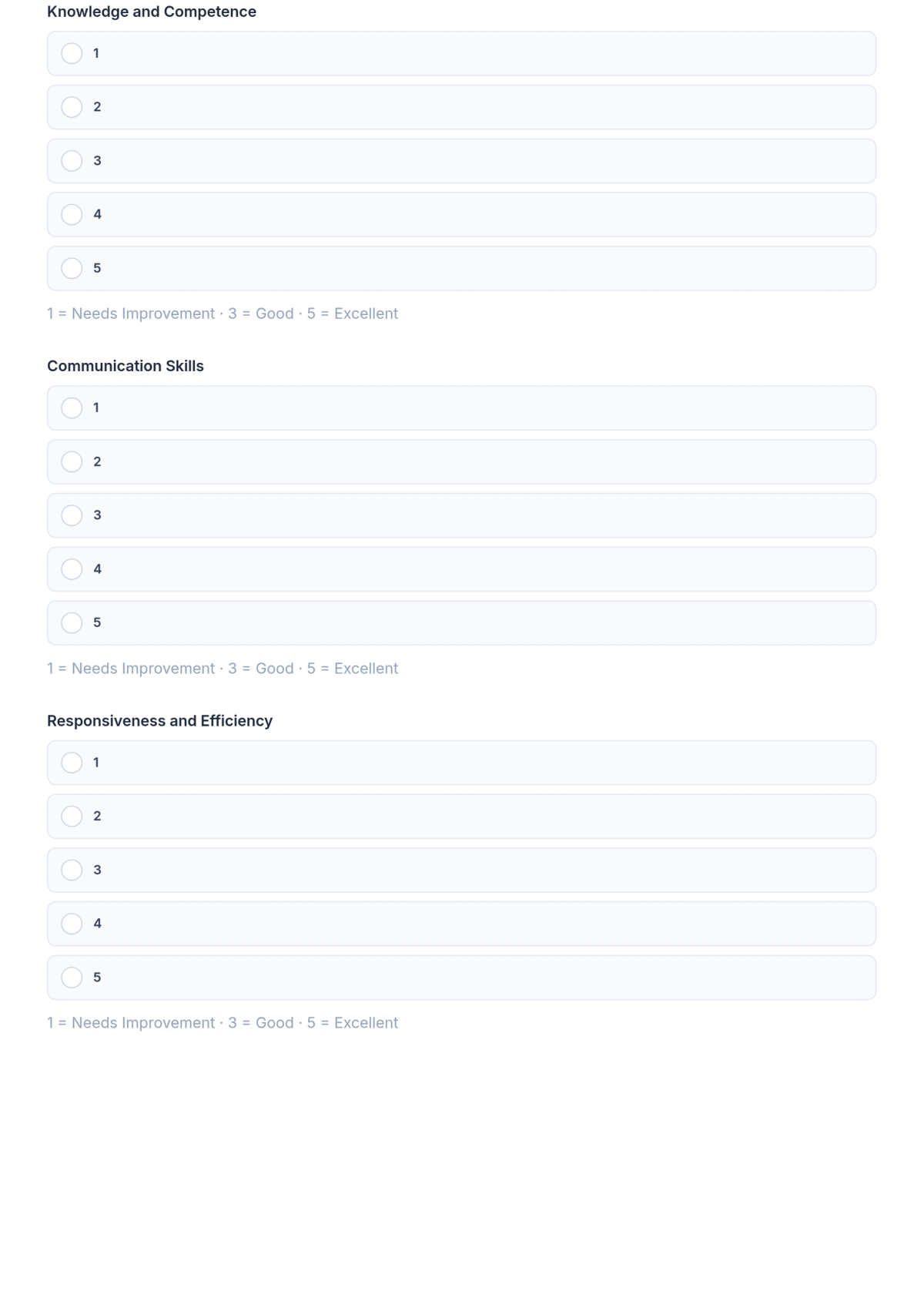 Free Staff Review Form Template & AI Staff Review Form Maker