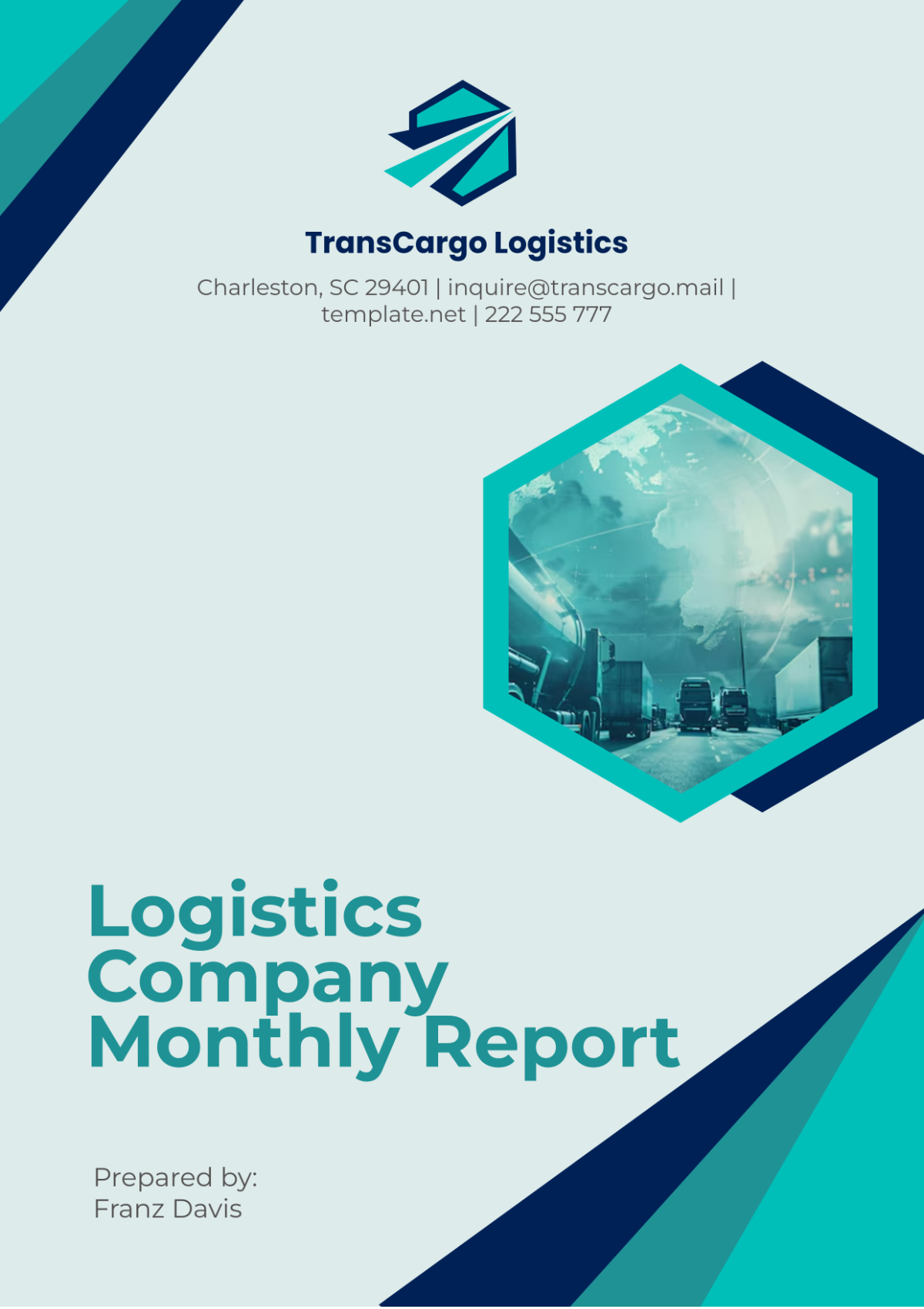 Logistics Company Monthly Report Template - Edit Online & Download