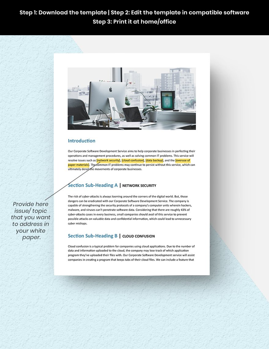 Business IT White Paper Template