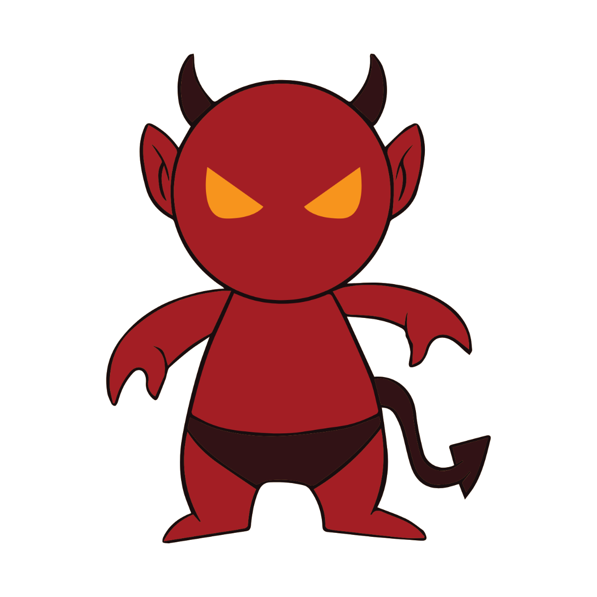 Free Halloween Devil Clipart Template