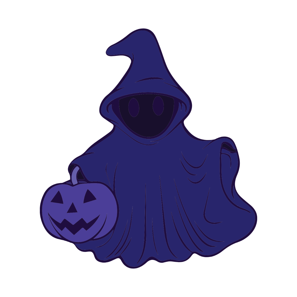 Free Purple Halloween Clipart Template