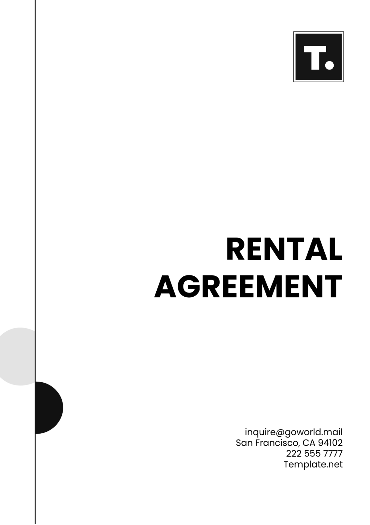 Rental Agreement Template - Edit Online & Download