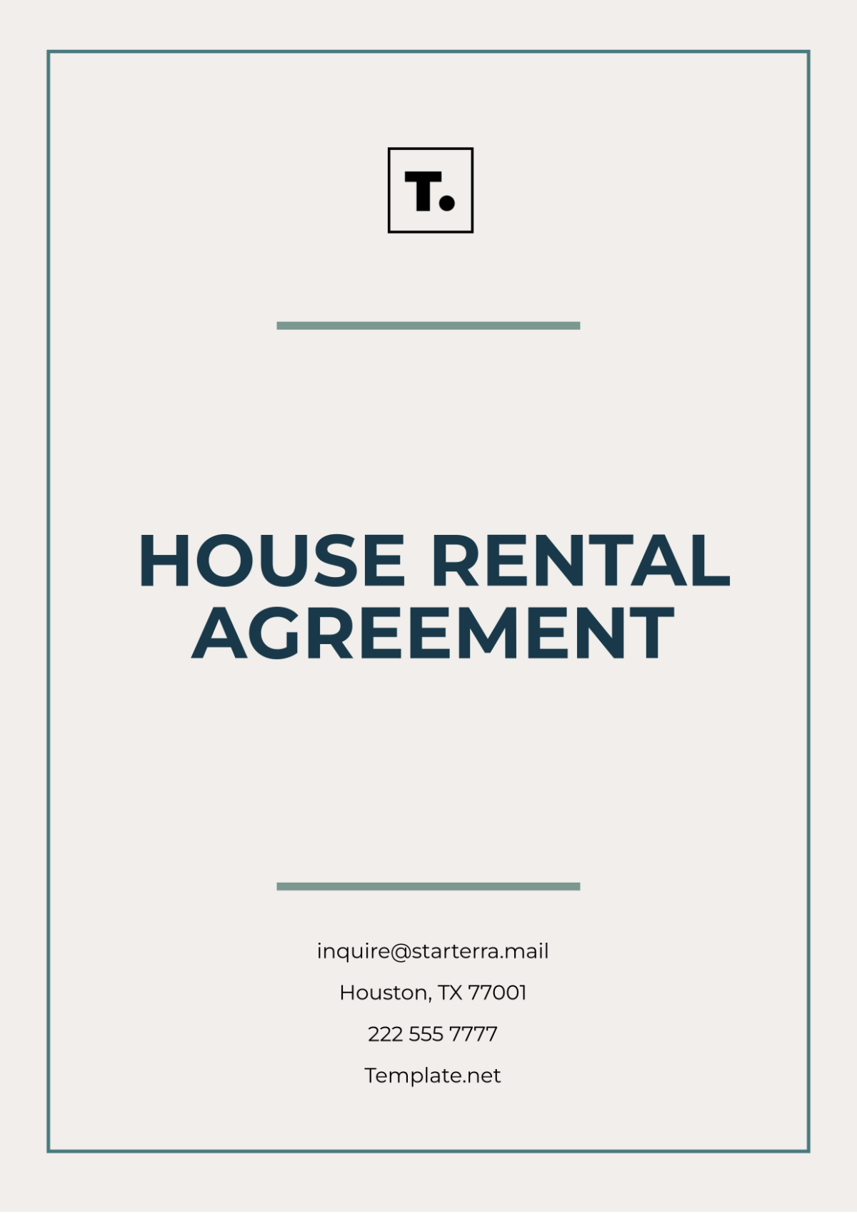 House Rental Agreement Template - Edit Online & Download