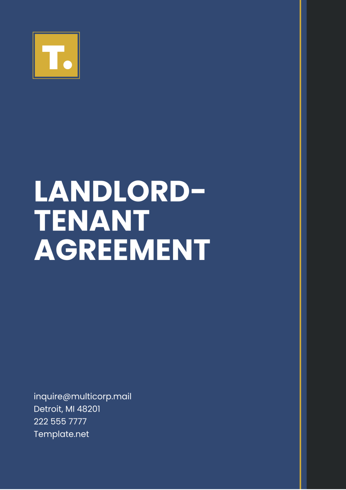 Landlord-Tenant Agreement Template - Edit Online & Download