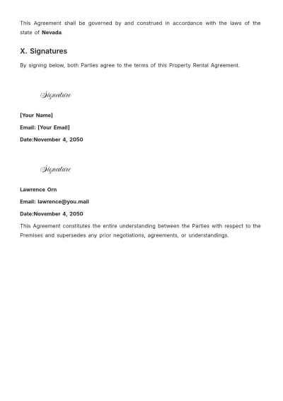 Free Landlord-Tenant Agreement Template to Edit Online