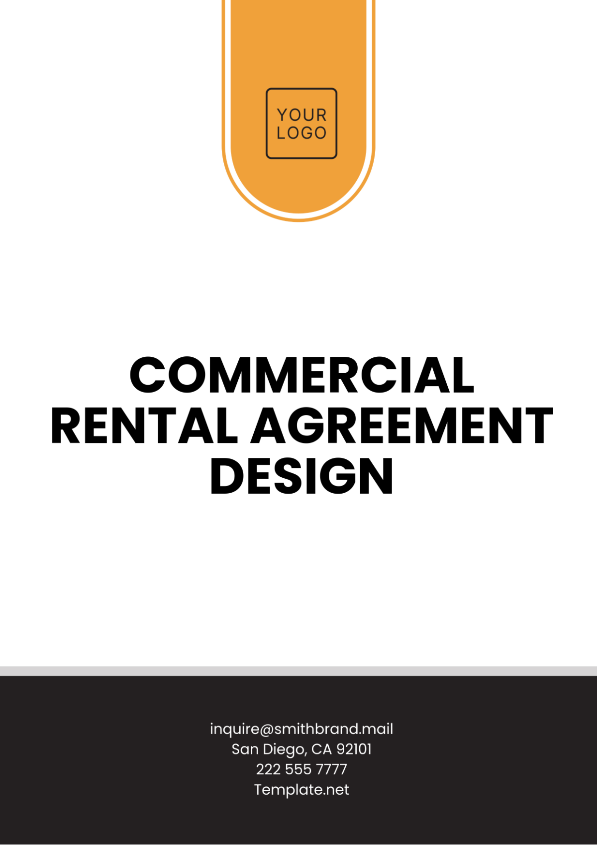 Commercial Rental Agreement Design Template - Edit Online & Download