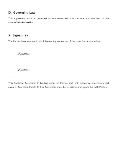Free Professional Sublease Agreement Template to Edit Online