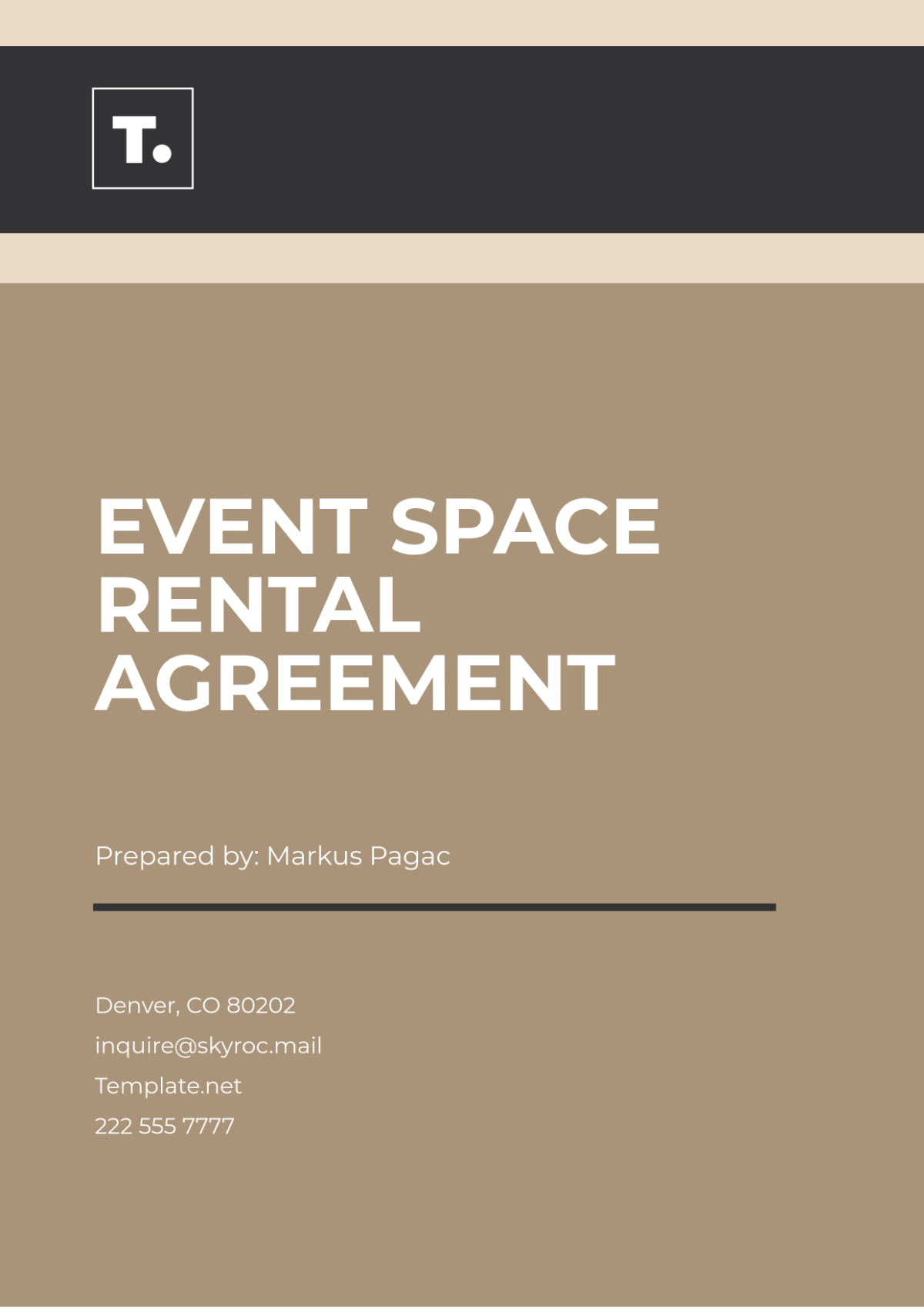 Event Space Rental Agreement Template - Edit Online & Download