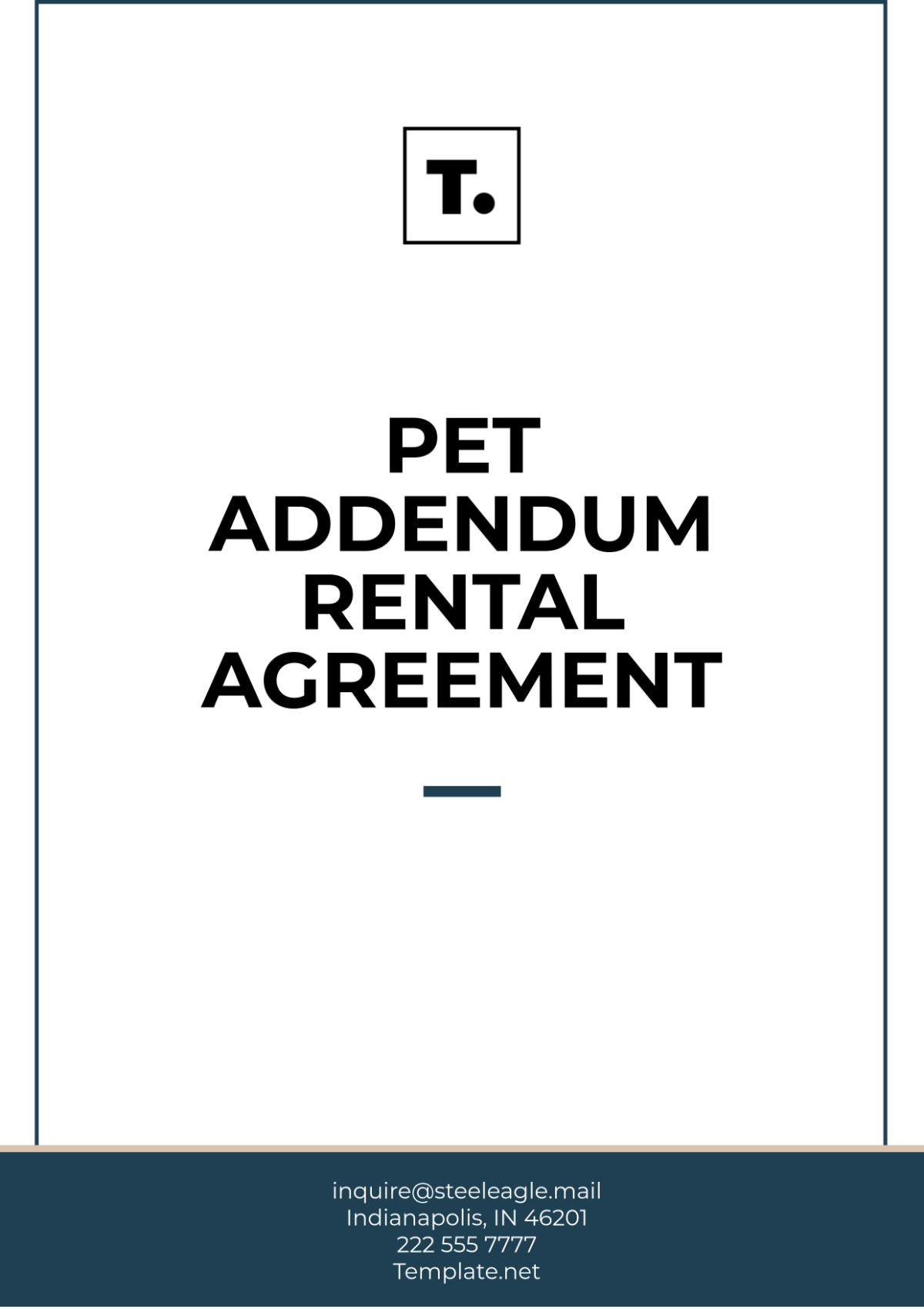 Pet Addendum Rental Agreement Template - Edit Online & Download