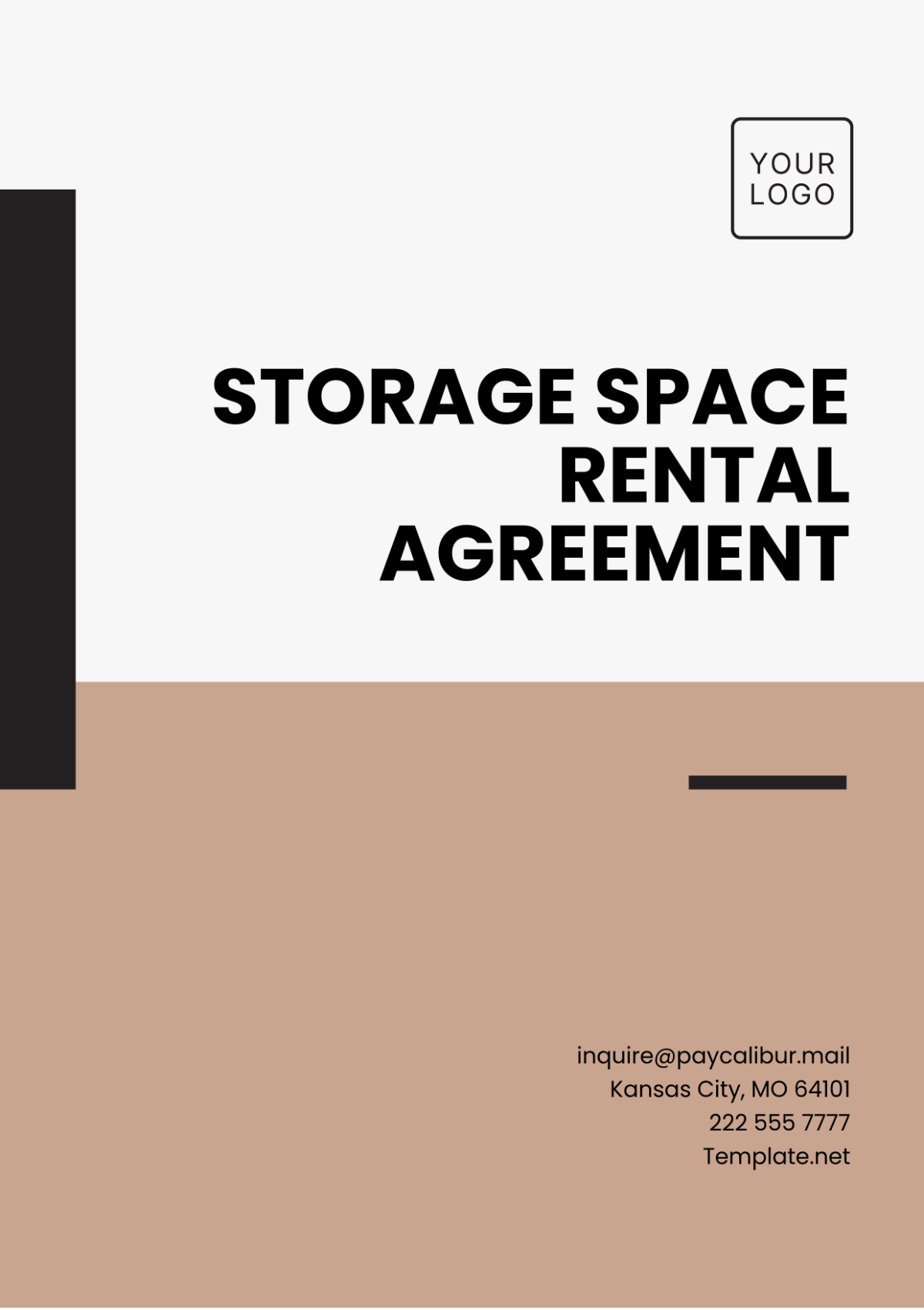 Storage Space Rental Agreement Template - Edit Online & Download