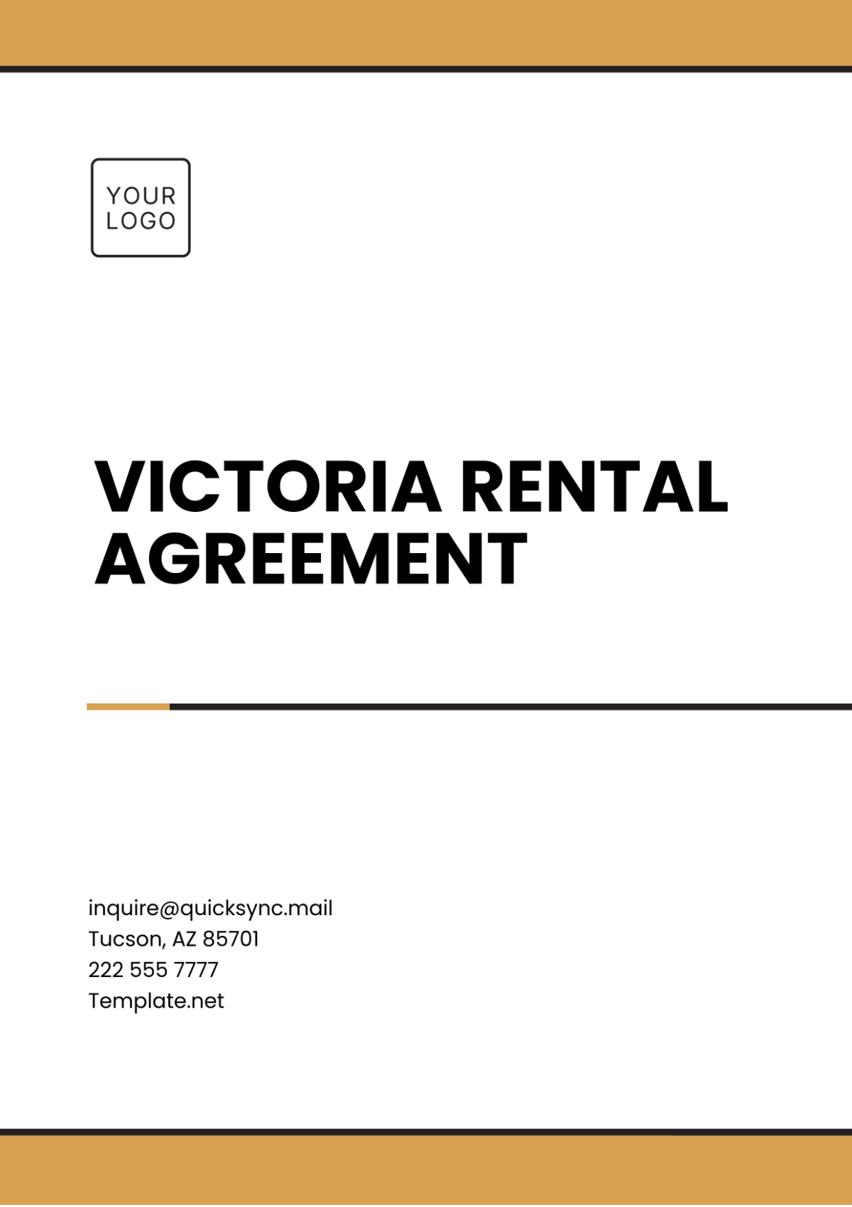 Victoria Rental Agreement Template - Edit Online & Download