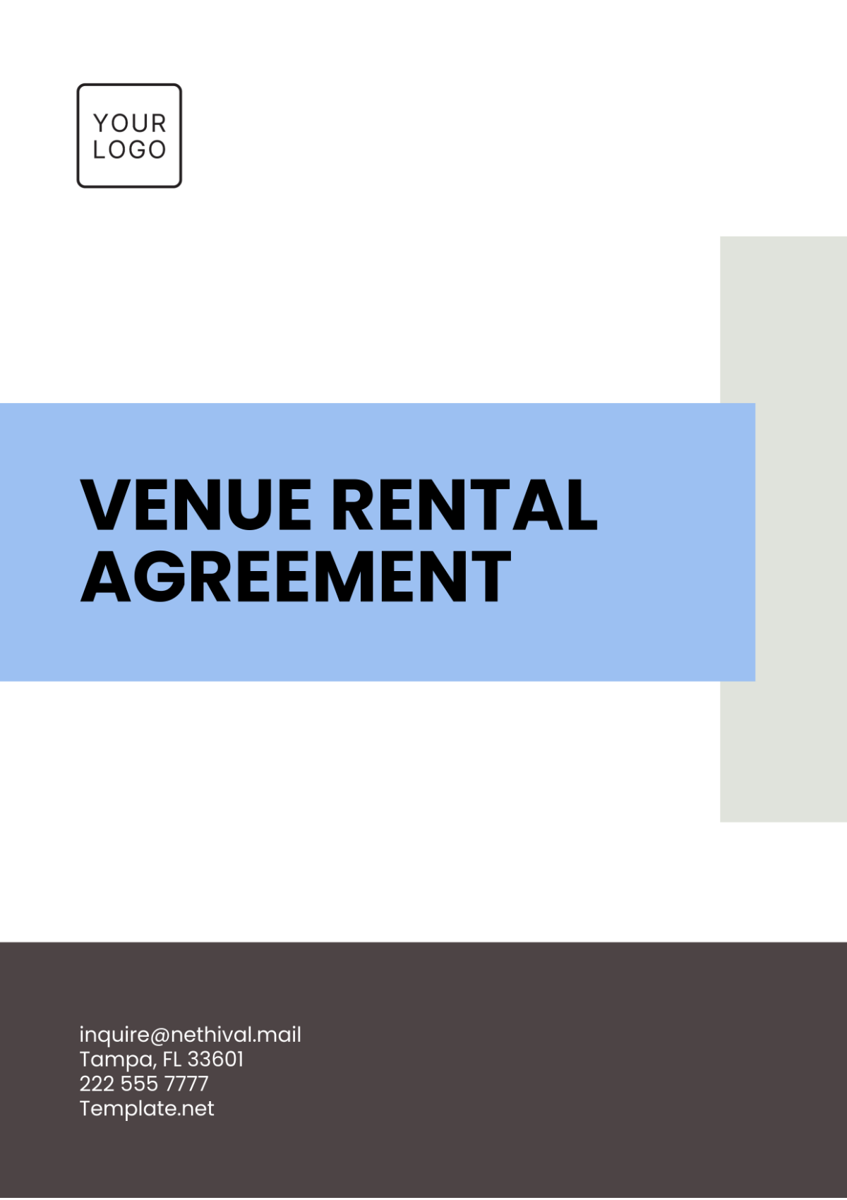 Venue Rental Agreement Template - Edit Online & Download