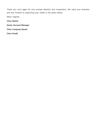 Free Payment Letter Template to Edit Online