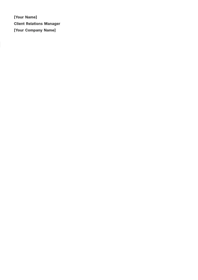 Free Ex Gratia Payment Letter Template to Edit Online