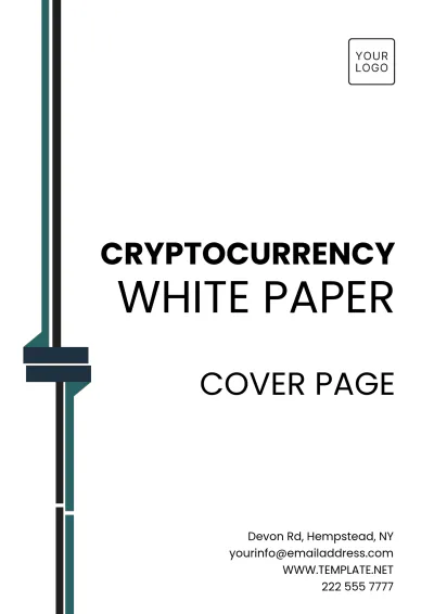 Free Cryptocurrency White Paper Template to Edit Online
