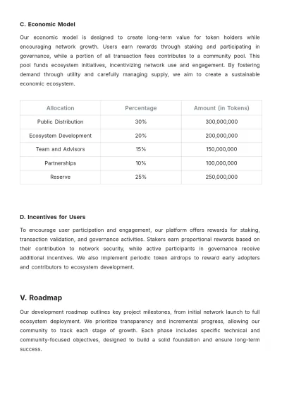 Free Cryptocurrency White Paper Template to Edit Online