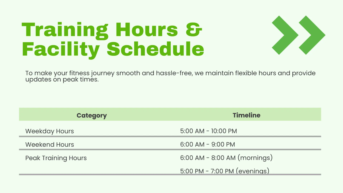 Free Fitness Center Presentation Template to Edit Online