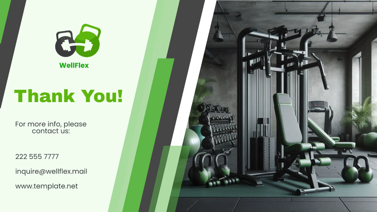 Free Fitness Center Presentation Template to Edit Online