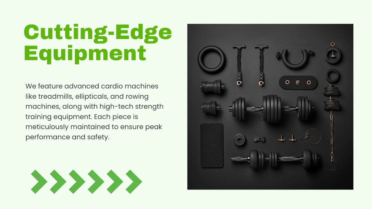 Free Fitness Center Presentation Template to Edit Online