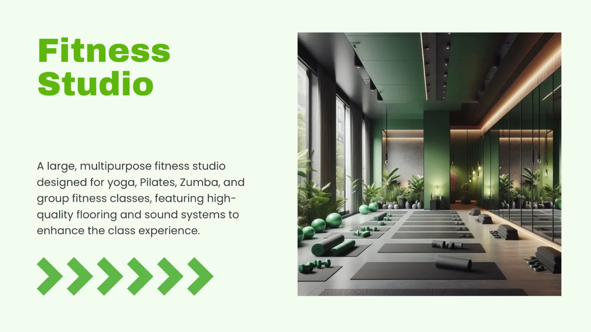 Free Fitness Center Presentation Template to Edit Online