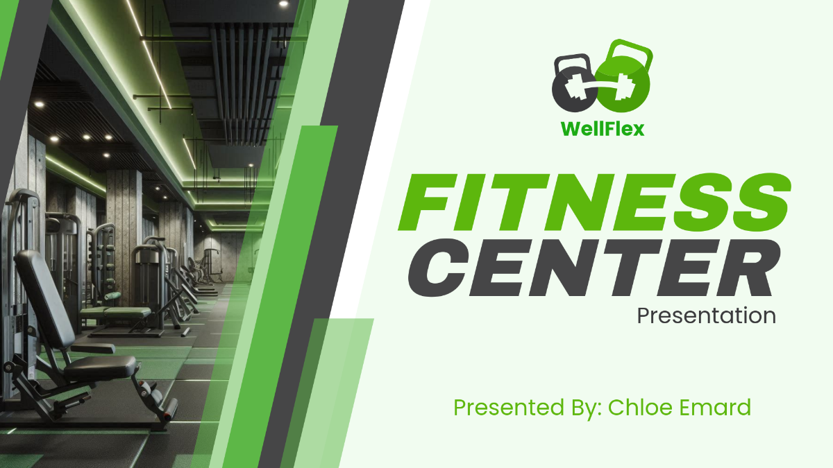 Fitness Center Presentation Template - Edit Online & Download