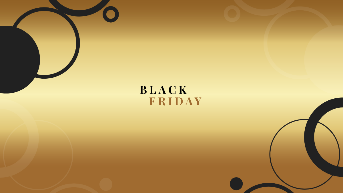 Gold Black Friday Background