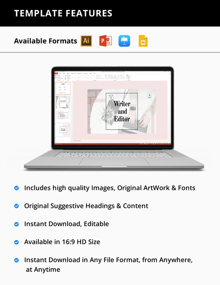 Free Author Presentation Template to Edit Online Free Author Presentation Template to Edit Online