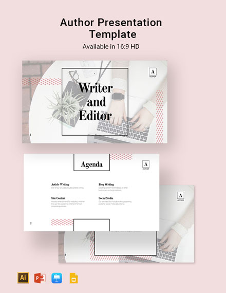 Free Author Presentation Template to Edit Online Free Author Presentation Template to Edit Online