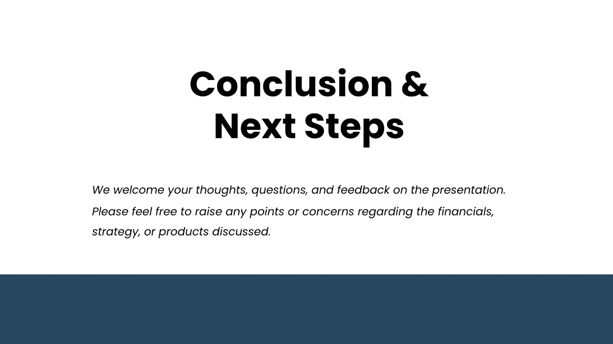 Free Board Report Presentation Template to Edit Online