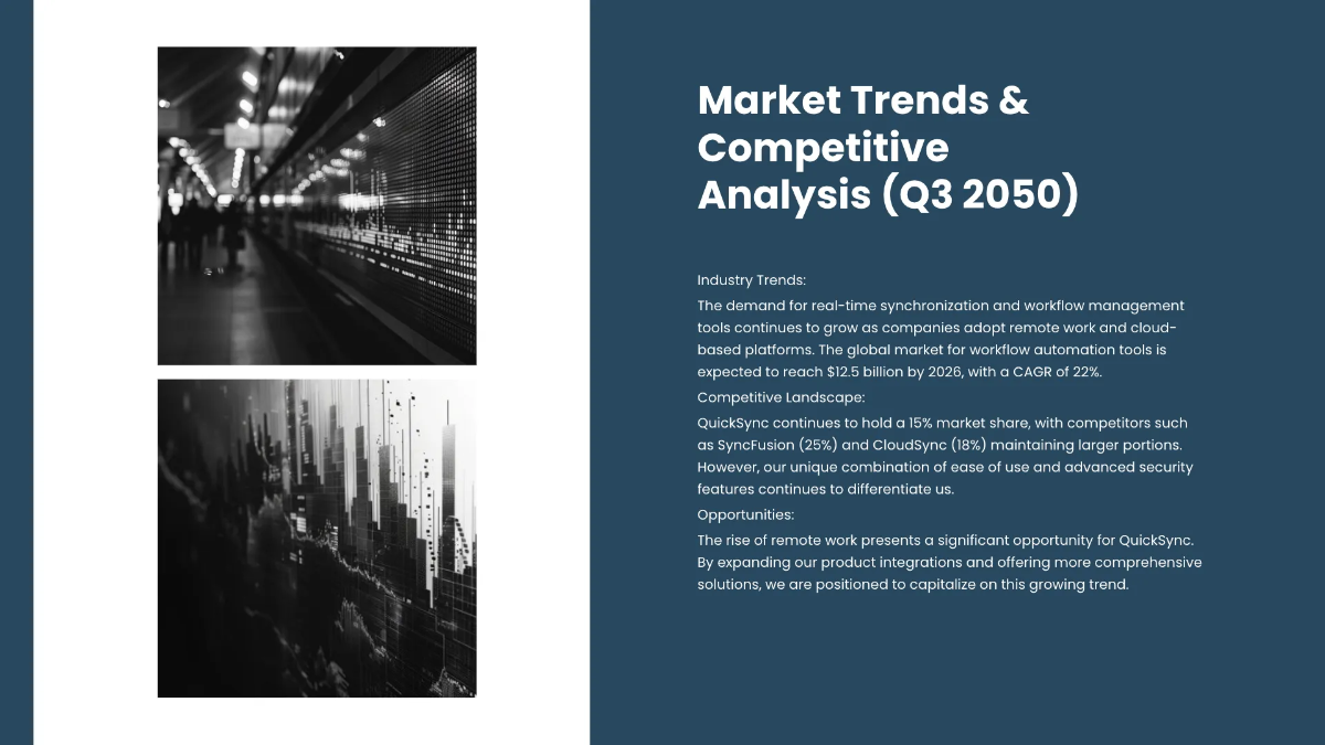 Free Board Report Presentation Template to Edit Online