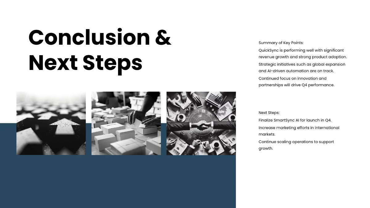 Free Board Report Presentation Template to Edit Online