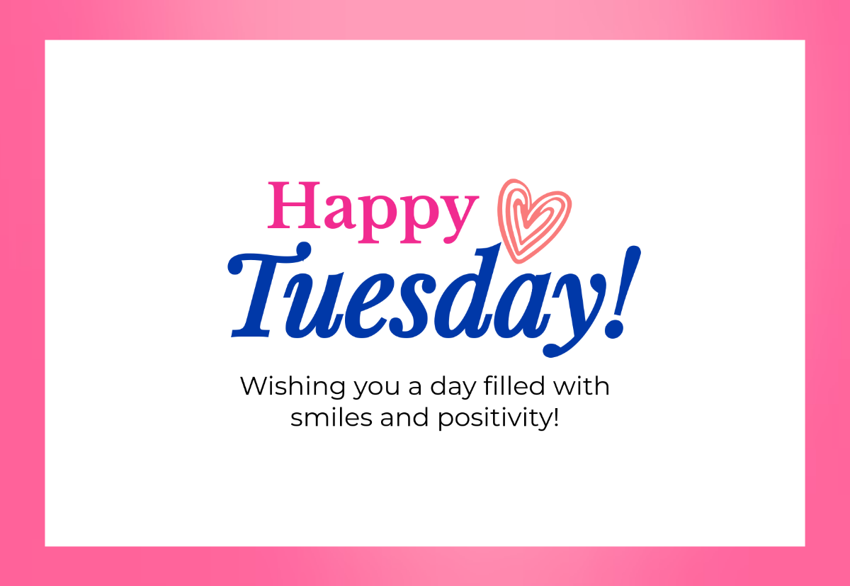 Free Happy Tuesday Banner Template - Edit Online & Download | Template.net