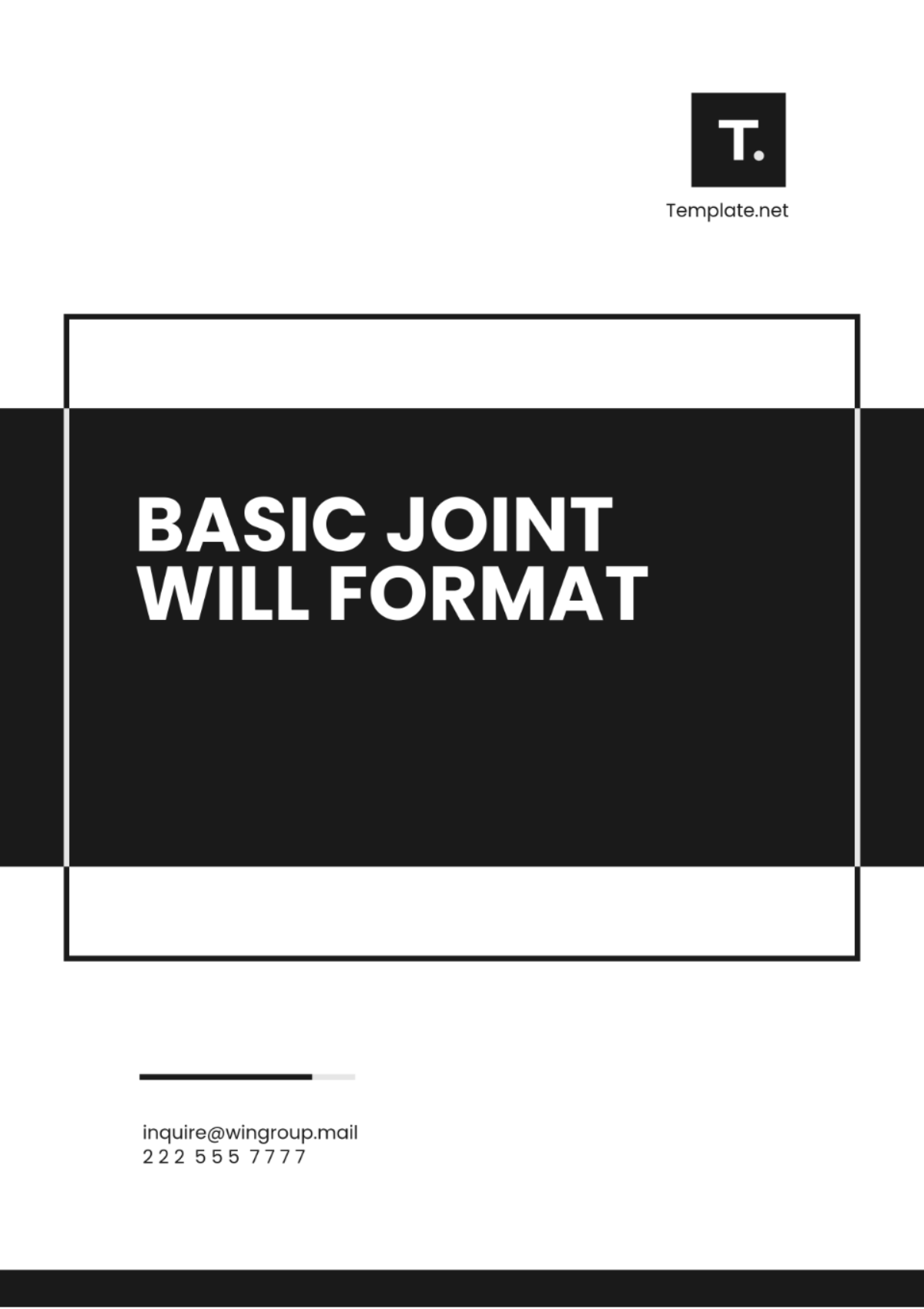 Basic Joint Will Format Template - Edit Online & Download