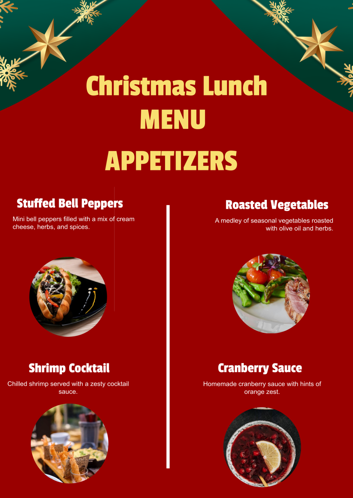 Christmas Lunch Menu Template - Download | Template.net