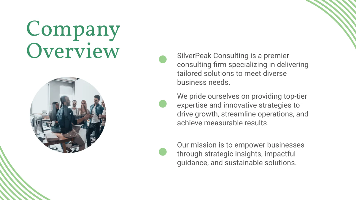 Free Consulting Firm Presentation Template to Edit Online