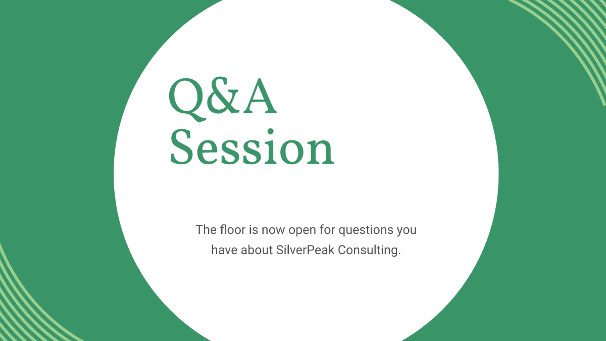 Free Consulting Firm Presentation Template to Edit Online