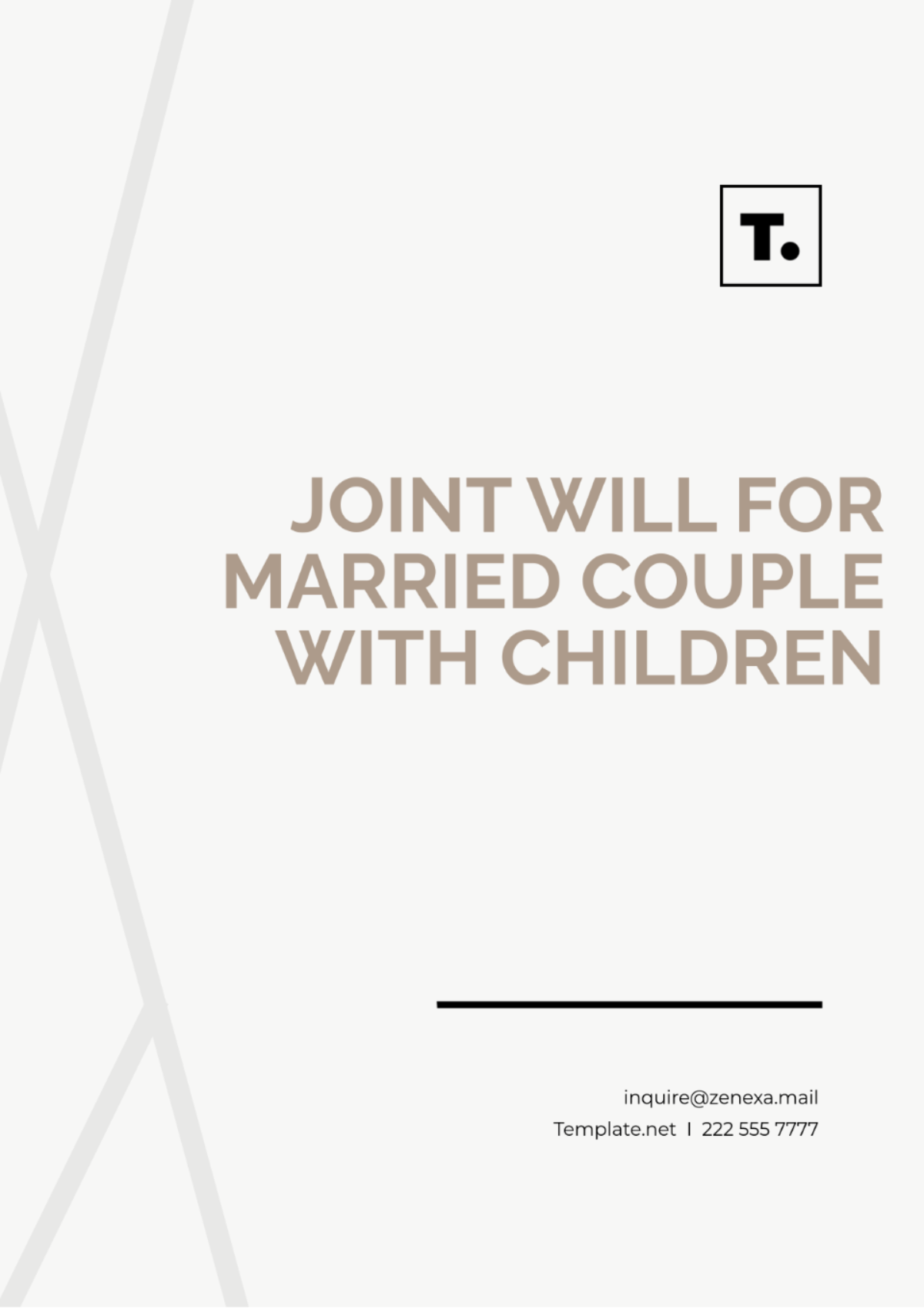 Joint Will for Married Couple with Children Template - Edit Online & Download