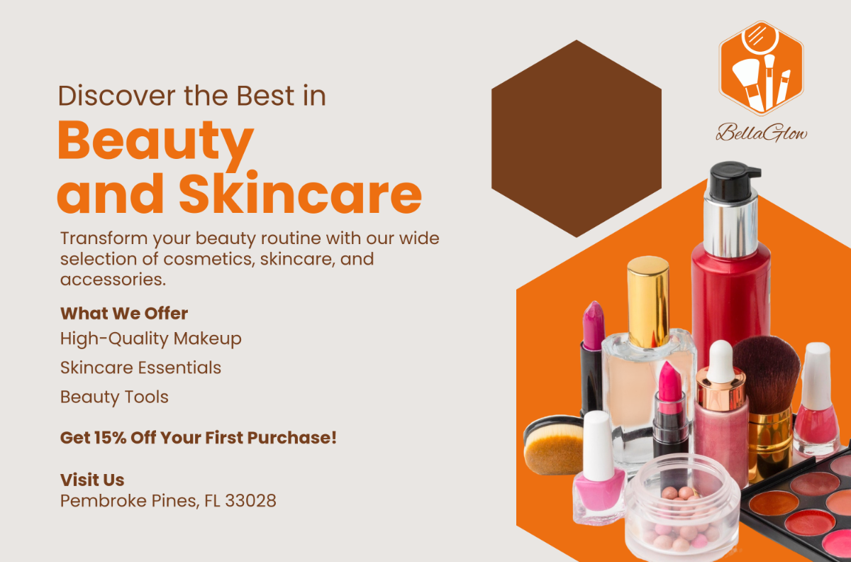 Cosmetic Store Banner Template - Edit Online & Download