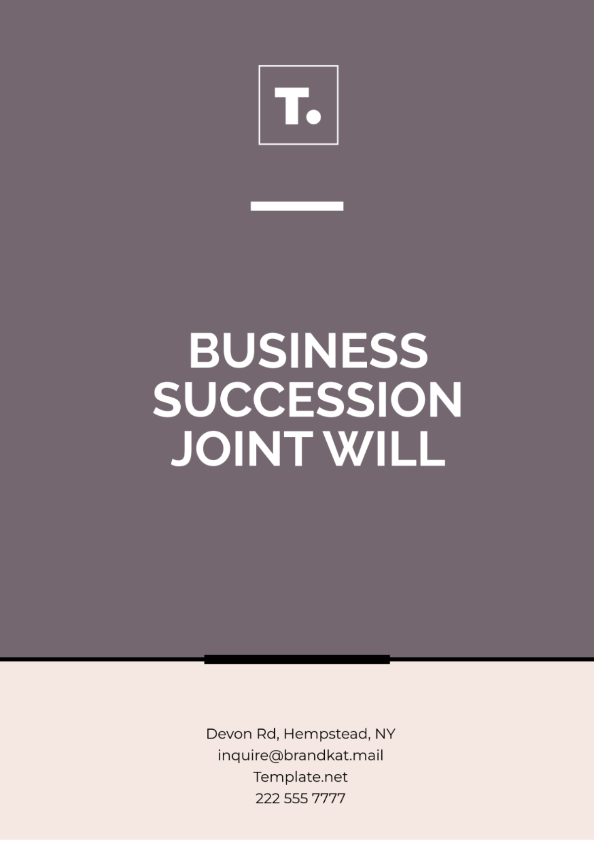 Business Succession Joint Will Template - Edit Online & Download